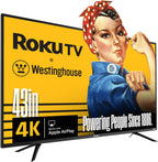 Westinghouse Roku TV - 43 Inch Smart TV  4K UHD Television with Wi-Fi Connectivity and Mobile App  Flat Screen  Bluetooth  Compatible with Apple AirPlay  Alexa and Google Assistant
