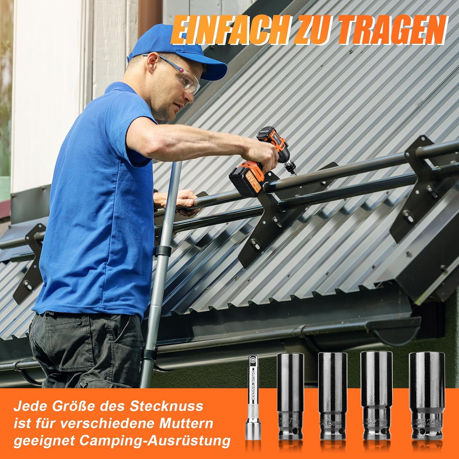 Protmex Cordless Impact Wrench, 900Ft-lbs (1200N.m) 1/2" Brushless Impact Gun, 21V High Torque Power Impact Driver, 2x4.0Ah Batteries Electric Impact Motor Variable Speeds for Car/Pickup Truck/Mower