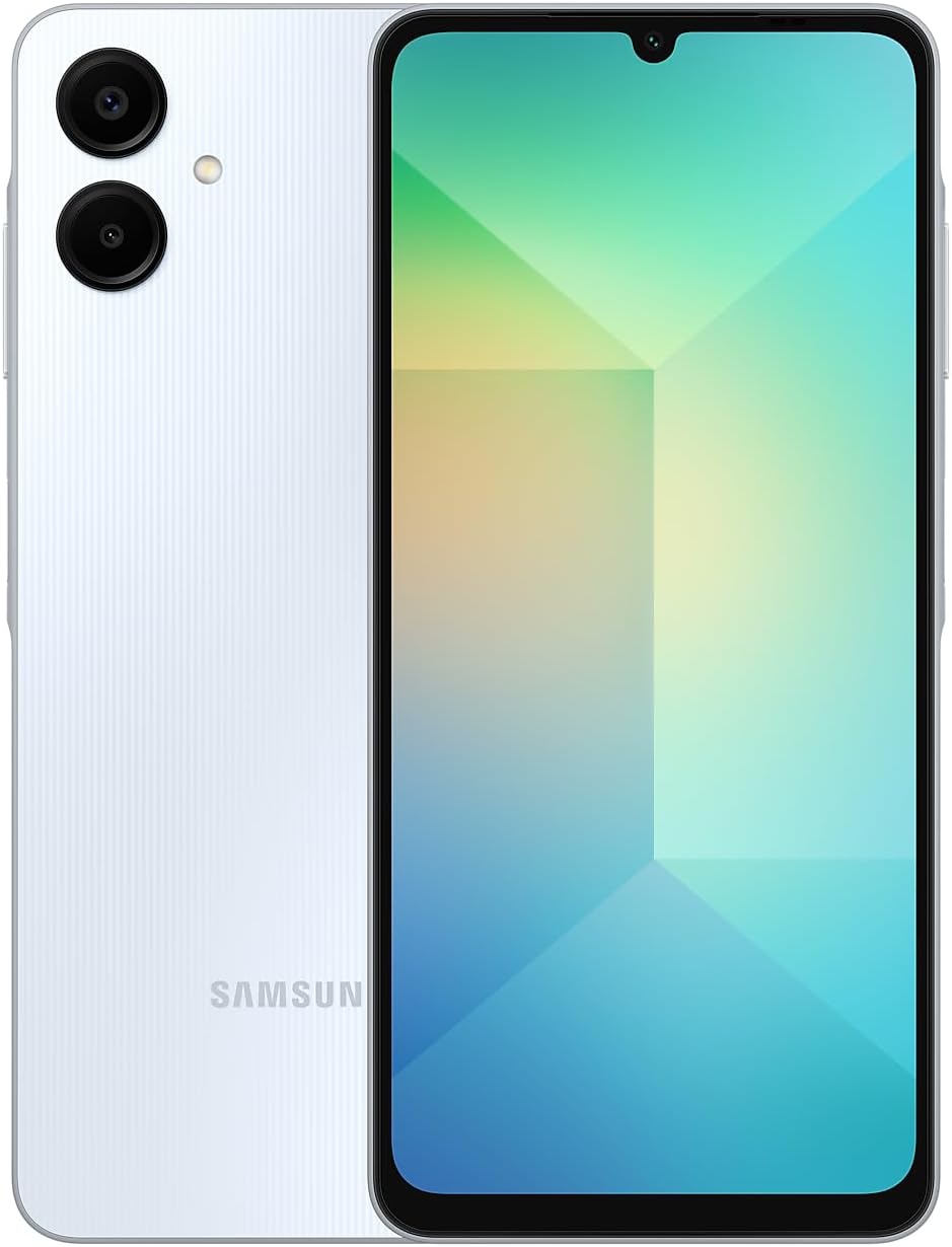 Samsung Galaxy A06 4G LTE (64GB + 4GB) Latin Version SM-A065M/DS Factory Unlocked 6.7" Dual Sim 50MP Dual Cam (Case Bundle) - (Light Blue)
