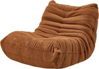 Bean Bag Chairs for Adults Giant Bean Bag Chair Memory Foam BeanBag Chair Bean Bag Sofa with Filler Faux Fur Fireside Beanbags Lazy Sofa for Living Room Bedroom Office (Brown Teddy, Single)