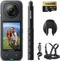 Insta360 X4 Bike Bundle - 8K Waterproof 360 Action Camera  4K Wide-Angle Video  Invisible Selfie Stick Effect  Removable Lens Guards  135 Min Battery Life  AI Editing  Stabilization  for Sports