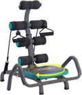 Ab Machine for Stomach Workout – Multi-Functional Adjustable Ab Trainer Machine with Waist Twister, Ab Rocket & Ab Cruncher – Abdominal Exercise Equipment for Home Gym