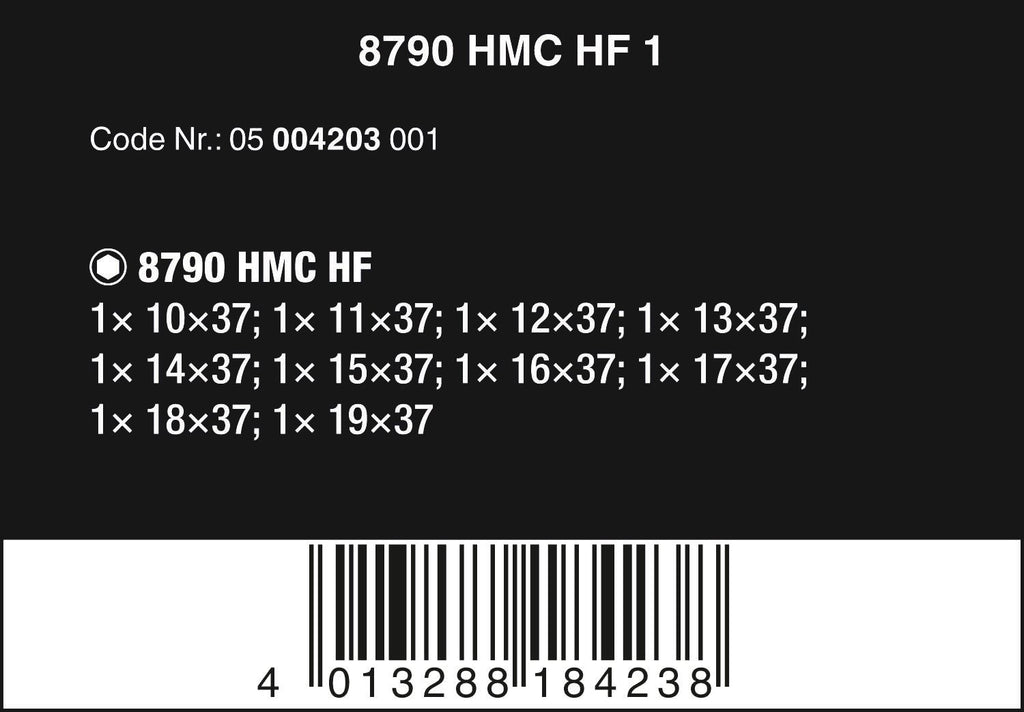 WERA 05004203001 8790 HMC HF 1 Zyklop Socket Set with 1/2" Drive, with Holding Function, 10 Pieces