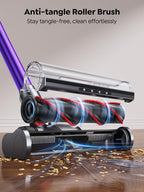 SMOTURE Cordless Vacuum Cleaner, 650W 55KPA 70Mins Vacuum Cleaners for Home, Cordless Stick Vacuum with LED Touch Screen, Anti-Tangle Wireless Vacuum, Handheld Vacuum for Pet Hair/Carpet/Floor