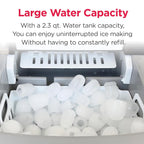 Frigidaire Counter top Portable, 26 lb per Day Nugget Ice Maker Machine (Red Stainless Steel)