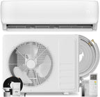 MEPTY 12000BTU Mini Split AC/Heating System, 19 SEER2 Energy Efficient Mini Split Air Conditioner with Heat Pump, Cools Up to 750sq.ft, Ductless Inverter AC Unit with Pre-Charged Condenser