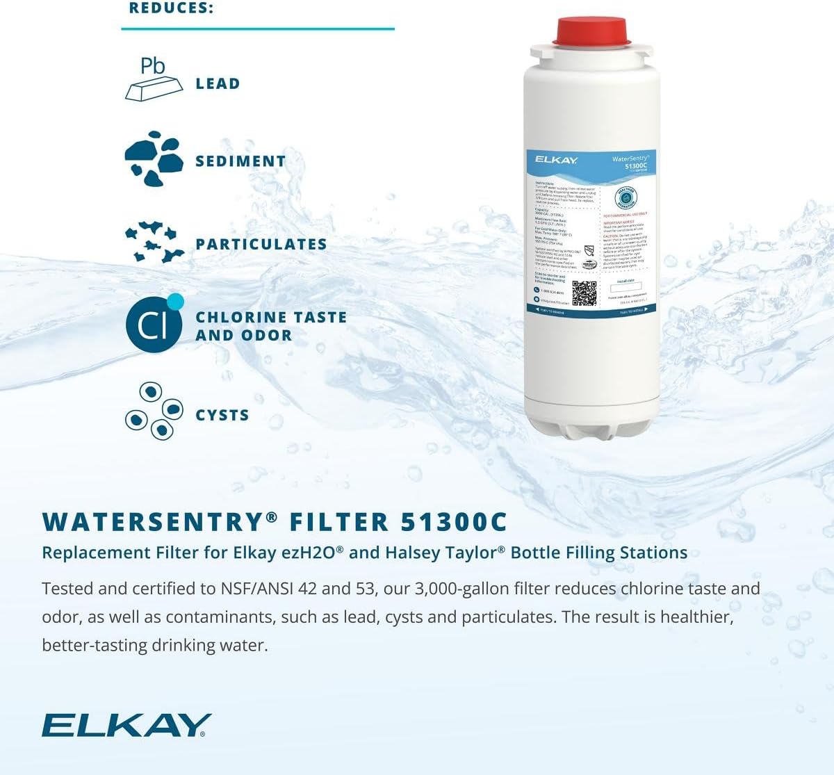 Elkay LZS8WSLK Filtered Fountain & EZH2O Bottle Filling Station, Lt. Gray, 120V