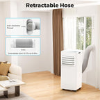 10000 BTU Portable Air Conditioners for Rooms up to 550 Sq Ft, 4 Modes Portable AC Unit with Cool/Fan/Dehumidifier/Sleep, Remote Control & 24H Timer, Energy Saving for Bedroom, Apartments