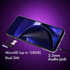 NUU N30 Cell Phone Unlocked for T-Mobile, Mint, Metro, Qlink, Tello 6GB/128GB, Teen Phone, Dual SIM 4G, Octa-Core 6.7" 90Hz HD+, Any Parental APP, Unlocked Android Phones, Purple, 1 Year US Warranty
