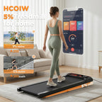 2.5HP Walking Mat with Incline pad,Under Desk Treadmill, Walking Running Pad with Remote, 3 in 1 Low Noise Small Mini Portable Treadmill with Led Screen, Compact Treadmills for Home, 265lbs Capacity
