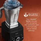 Vitamix 48-Ounce Stainless-Steel Blender Container with SELF-DETECT, Dishwasher-Safe, BPA-Free Clear Lid, Laser-Cut Stainless-Steel Blades, Compatible with All Full-Size Vitamix Blenders