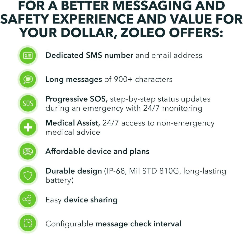 ZOLEO Satellite Communicator – Two-Way Global SMS Text Messenger & Email  Emergency SOS Alerting  Check-in & GPS Location – Android iOS Smartphone Accessory