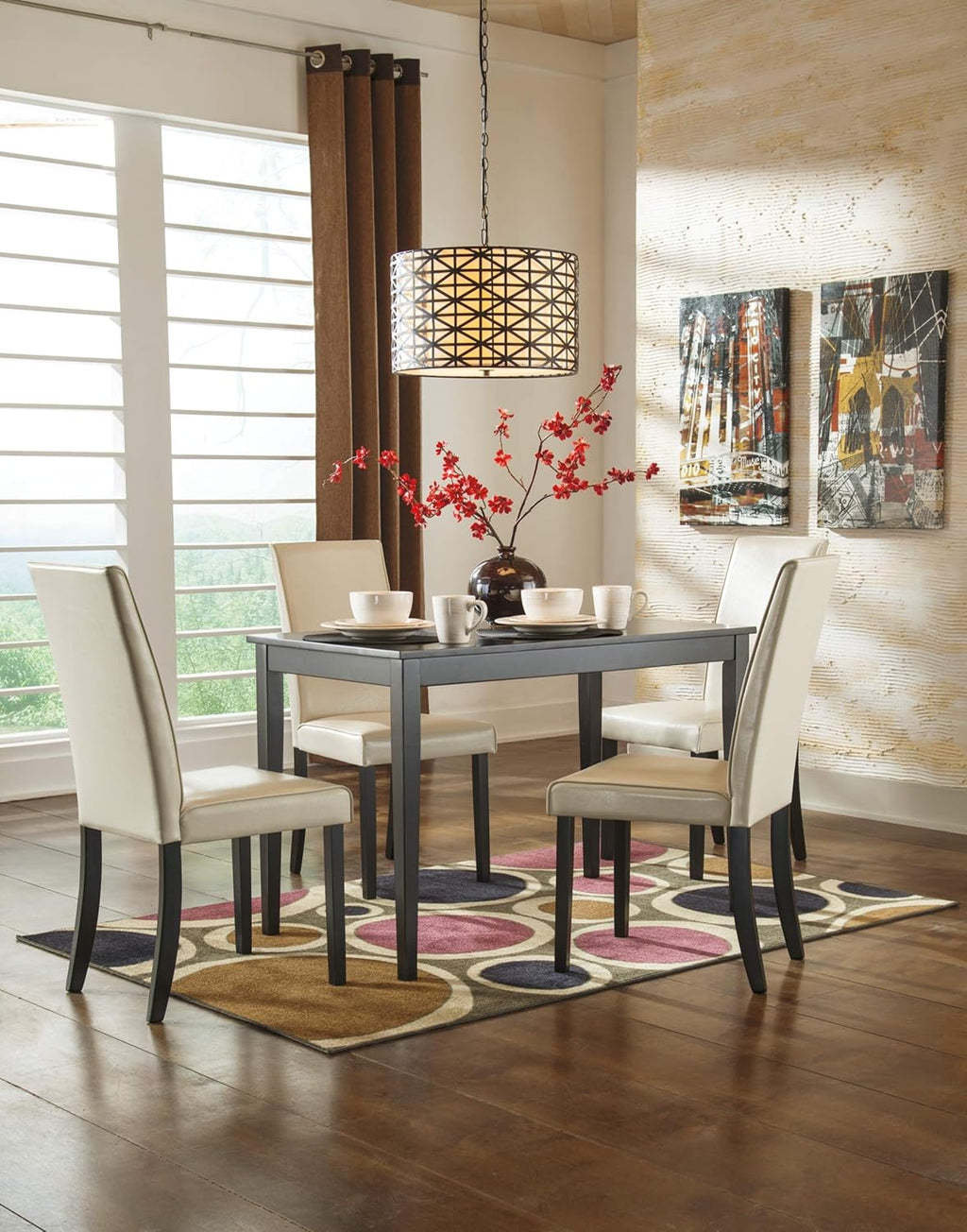 Signature Design by Ashley Kimonte Rectangular Dining Room Table, Black