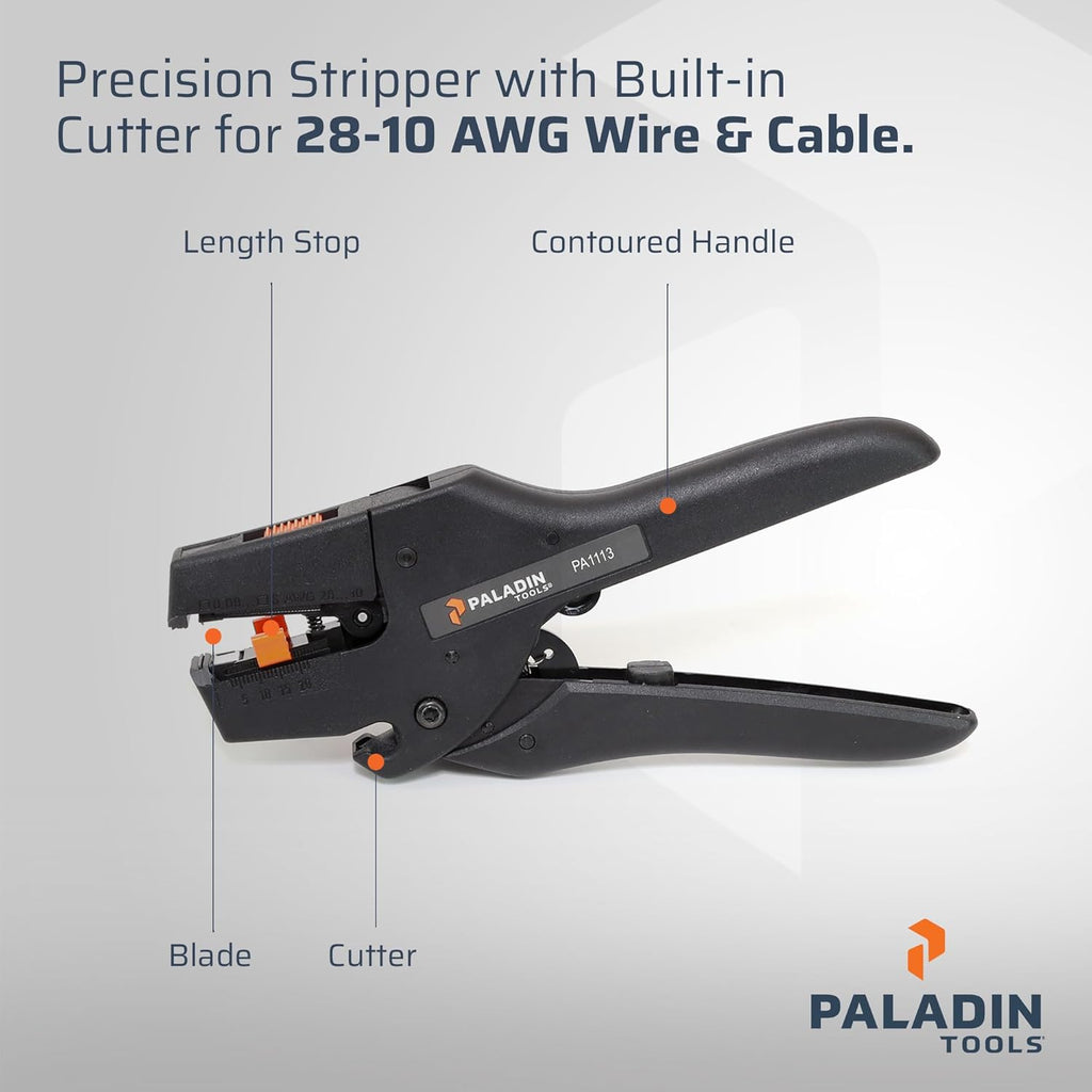 STRIPAX PRO 6 Automatic Wire Stripper Tool, Premium Wire Cutter 28-10 AWG, THHN/THHW Insulation, Professional Grade