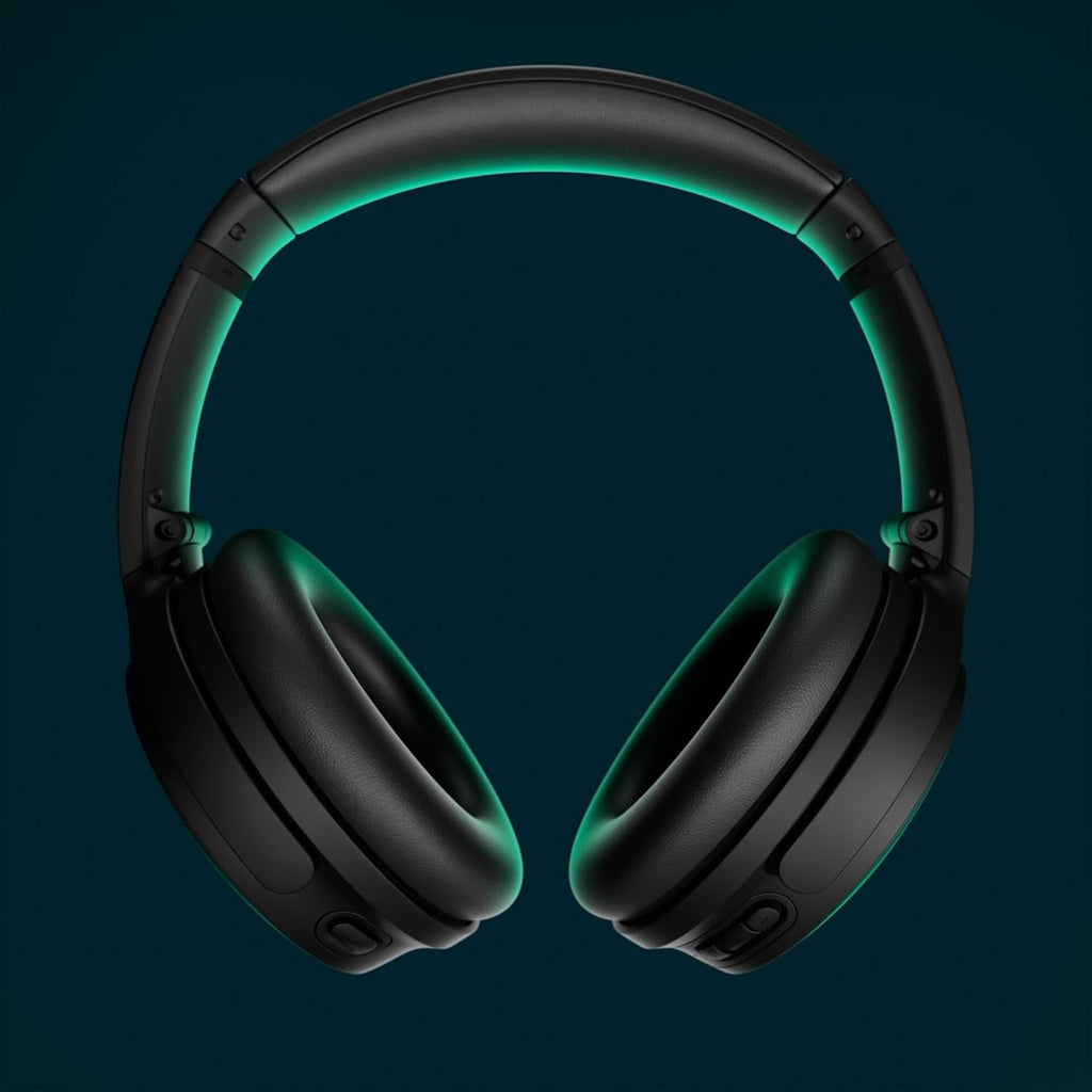 Bose QuietComfort Headphones - Wireless Bluetooth Headphones  Active Over Ear Noise Cancelling and Mic  USB-C Charging  Deep Bass  Up to 24 Hours of Playtime  Black
