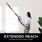 SHARK UV730 Navigator Lift-Away Upright Vacuum, PowerFins HairPro Self-Cleaning Brushroll, HEPA Filter with Anti-Allergen Technology, LED Headlights, Swivel Steering, Gray