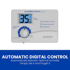 AprilAire 500 12-gal. Whole-House Small Bypass Evaporative Humidifier with Automatic Digital Control for up to 3,600 sq. ft. + AprilAire Model 5844 Humidifier Installation Kit
