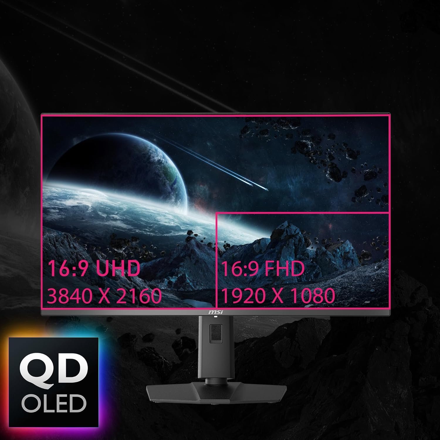 msi MPG 321URX QD-OLED  32" 4K UHD Quantum Dot OLED Gaming Monitor  3840 x 2160  0.03ms  240Hz  True Black HDR 400  90W USB Type C  HDMI  DP Port