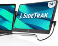SideTrak Swivel 14" Attachable Portable Monitor Extender  FHD TFT Laptop Dual Screen with Kickstand + Unique Swivel Hinge  Compatible with Mac  PC  Chrome  Powered by USB/Mini HDMI Port (Black)