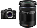 Bundle of OM SYSTEM Olympus E-M10 Mark IV Black Micro Four Thirds System Camera 20MP Sensor 5-Axis Image Stabilization 4K Video Wi-Fi + M.Zuiko Digital 40-150mm F4.0-5.6 R Black  3.75x Zoom Lens