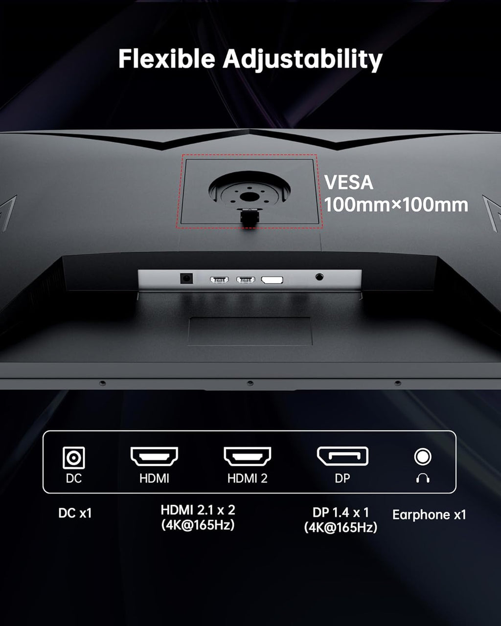 KTC 32 Inch 4K Gaming Monitor  165Hz UHD (3840x2160P) Fast IPS Screen  1ms (MPRT)  Adaptive Sync  3000:1 Contrast 121% sRGB HDMI 2.1 Display Port 1.4  Tilt/Height Adjustment  VESA Mount  H32P22P
