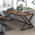LVB 70.8" Computer Desk, Industrial Extra Long Wood Home Office Desk, Large Rustic Modern Metal Workstation Pc Study Writing table, Dual monitor Double Work Executive Desk for Two Person, Rustic Brown