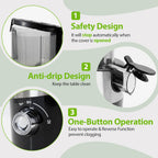 Cold Press Juicer For Whole Fruits, Aeitto Juicer Machines with Large Feed Chute, Self Feeding Juice Extractor Machine, Easy to Assemble, Easy to Clean & Use, High Juice Yield