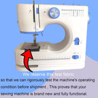 Sewing Machine for Beginners with 42 Pcs Sewing Kit, Sewing machine with 12 Built-in Stitches, High-Low Speeds Small Sewing machine LED lights