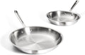 All-Clad D3® Stainless Steel 10 and 12 inch Frying Pans Set - Made in the USA- The Original Bonded Professional Cookware- Oven Safe & Induction Compatible
