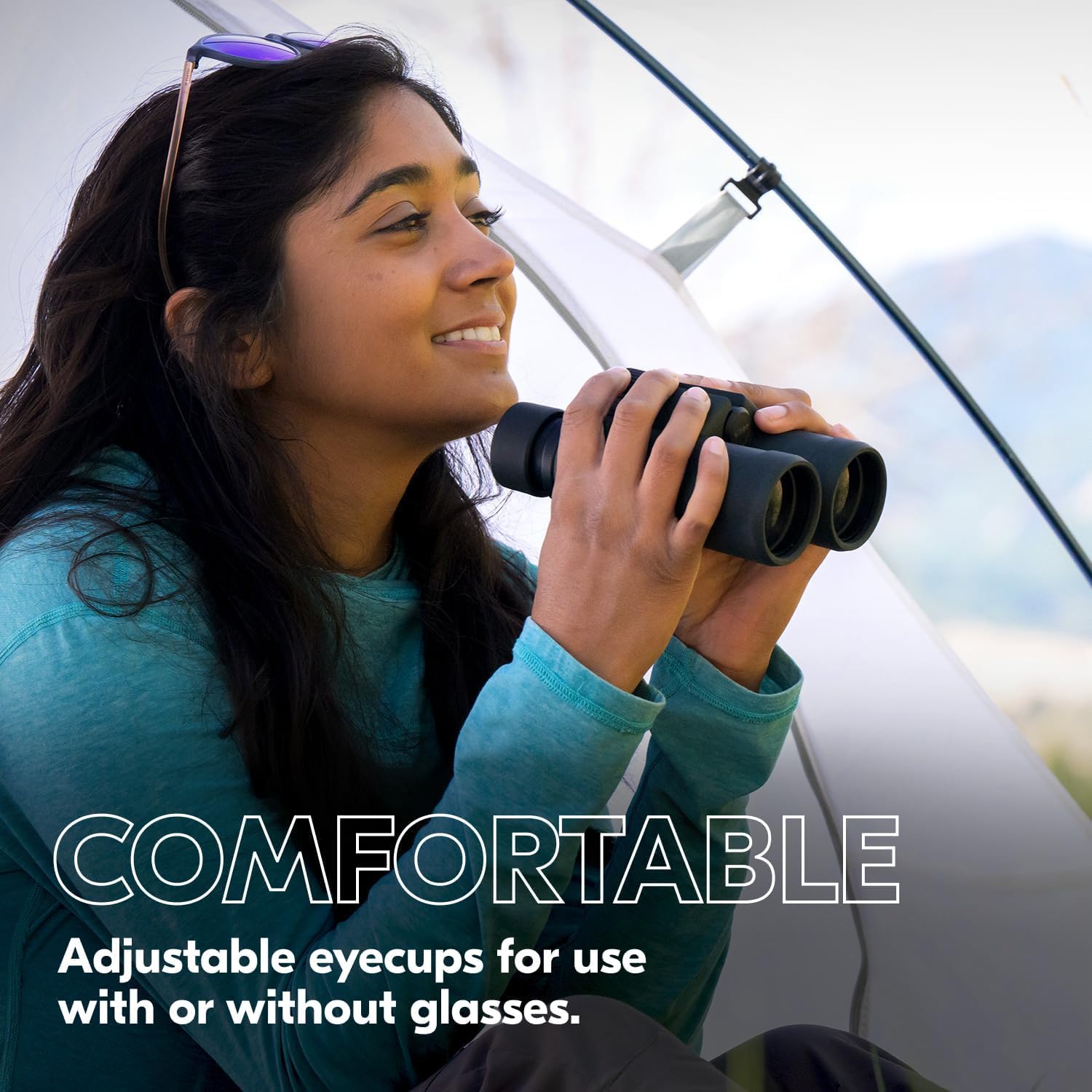 Nikon PROSTAFF P3 10x42 Binocular | Waterproof  fogproof  Rubber-Armored Full-Size Binocular  Wide Field of View & Long Eye Relief | Official Nikon USA Model