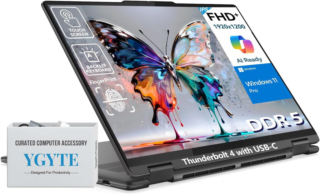 Lenovo Yoga 7i 2 in 1 Laptop Touchscreen  16" FHD+ 360 Foldable Touch Screen Convertible  Intel Core Ultra 7  Windows 11 Pro Laptop PC  16GB DDR5 RAM 1TB SSD  Backlit 10-Key  Fingerprint