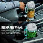 Ninja Blast Max, Portable & Personal Blender + Twist & Go, Smoothie, Blend, Ice Crush, 3 Programs, Cordless, 22 oz removable Vessel, Dishwasher Safe, Leakproof, Grey, BC251GY