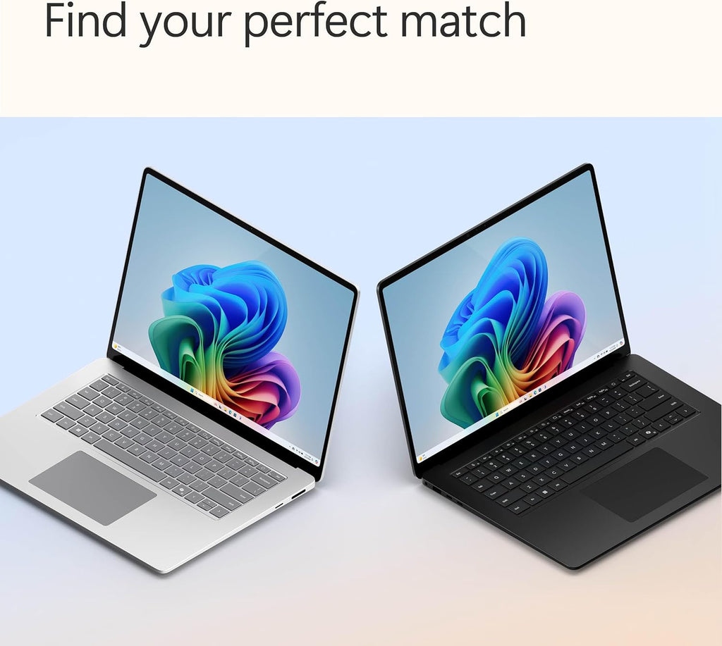 Microsoft Surface Laptop (2024)  Windows 11 Copilot+ PC  15" Touchscreen Display  Snapdragon X Elite (12 core)  16GB RAM  256GB SSD Storage  Platinum