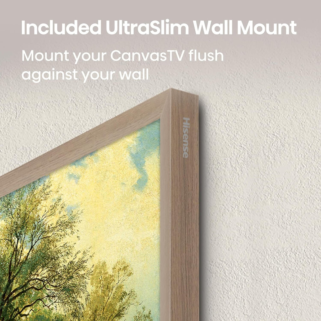 Hisense 55-Inch Class QLED 4K S7N CanvasTV Series Dolby Vision HDR Google Smart TV (55S7N) - 144Hz  Art Mode  Anti-Glare Panel  Hi-Matte Display  Frame & UltraSlim Wall Mount Included
