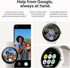 Google Pixel Watch 3 (45mm) 2024 Model - Android Smartwatch  Heart Rate Tracking  Fitbit Advanced Running  Fitness Insights  24-Hour Battery - Matte Black Aluminum Case - Obsidian Band - Wi-Fi