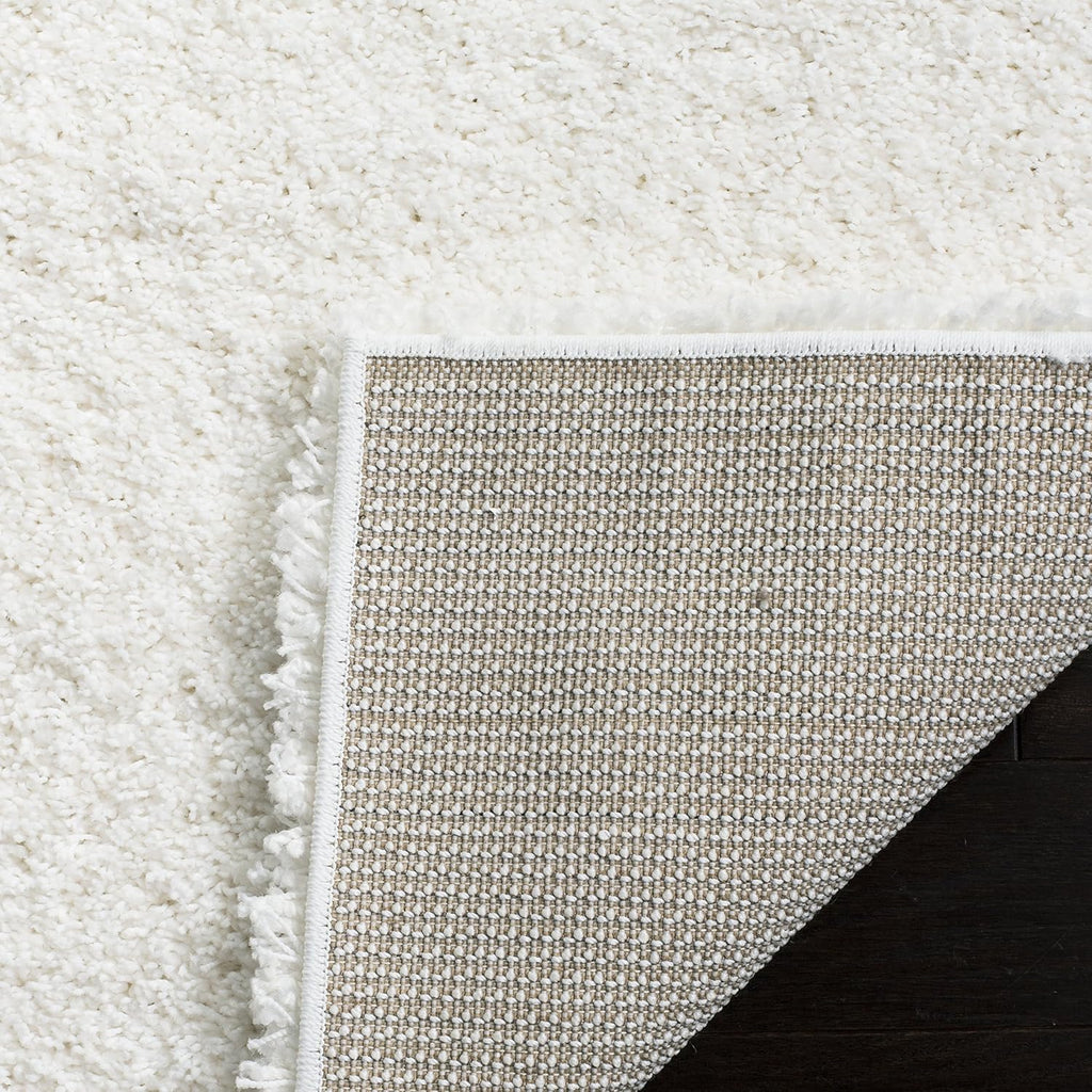 SAFAVIEH Area Rug 8x10 - California Shag Collection - Large - White, Non-Shedding & Easy to Clean, Ultra Plush Thick Pile, Ideal for Living Room, Bedroom, Dining Space (SG151-1010)