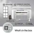LG 6000 BTU Window Air Conditioner2024 New Remote Control, WiFi Enabled works with LG ThinQ, Alexa, Hey Google, Washable Filer Ultra-Quiet Cools Small Room up to 250 Sq.Ft AC Unit White LW6024RSMX
