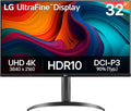 LG 32UR550K-B 32-inch Ultrafine 4K UHD (3840 x 2160) Computer Monitor  HDR10  60Hz  HDMI  DisplayPort  Tilt/Height/Pivot Adjustable Stand  Black