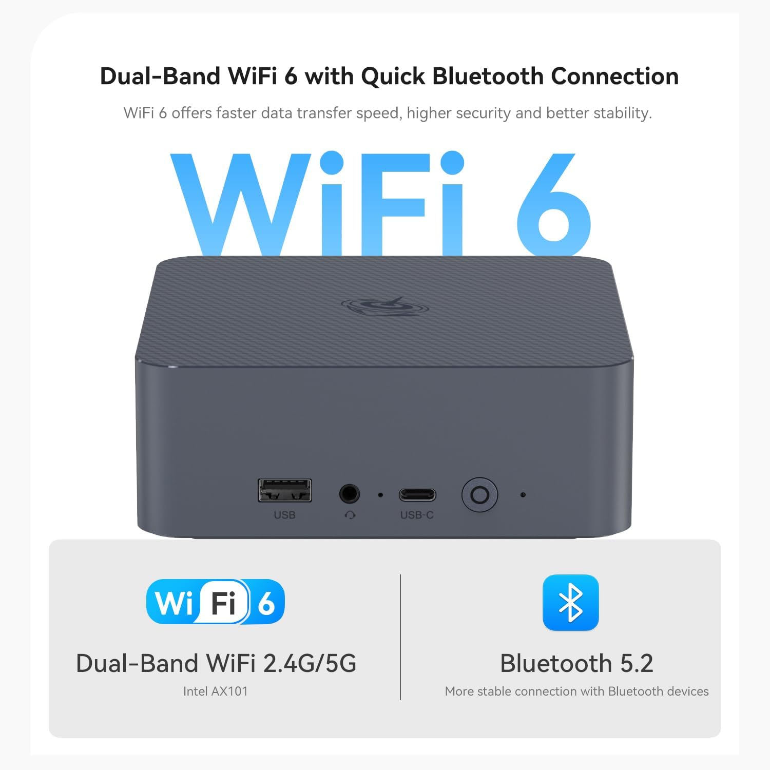 Beelink EQi12 Mini PC  Intel Core 1220P (up to 4.4GHz) 10C/12T  Mini Computer 16GB DDR4 3200MHz 500GB PCIe4.0 SSD  Dual HDMI Display 4K 60Hz/WiFi6/BT5.2/HTPC/NPU/AI/Built-in PSU
