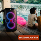 JBL PartyBox 110 - Portable Party Speaker with Built-in Lights  Powerful Sound and deep bass  Black