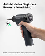HOTO 16V Brushless Power Drill, 50 N·m High Torque with Smart Display, Auto Mode and LED Light, 10 Bits, 5 Drill Bits, 3/8” Keyless Chuck, Two Working Modes, Perfect for Home Repairs and Projects