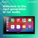 Pioneer DMH-W3000NEX 6.8" Double Din Multimedia Digital Media Receiver  Wireless Apple CarPlay and Android Auto  Bluetooth  Backup Camera Compatible  Touchscreen  One Touch Navigation