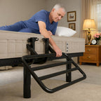 Adjustable Twin XL Bed Frame with One Side Rail, Electric Ergonomic Base for Comfort & Safety – Ideal for Seniors, Home Care & Hospital Use