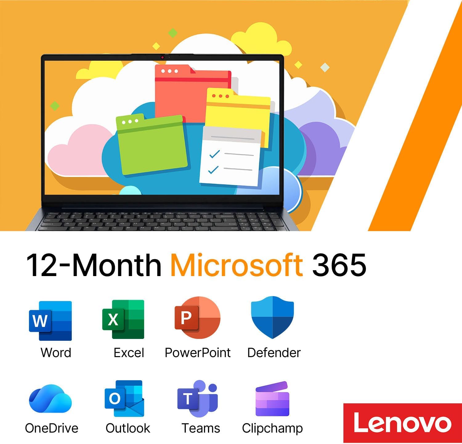 Lenovo IdeaPad 15.6" FHD Business Laptop • Microsoft Office 365 • 1.1TB Storage • DDR4 • Intel Dual core • 1TB Cloud and 128GB SSD and • WiFi 6 • Copilot AI • Windows 11 no Mouse • Essential Laptop