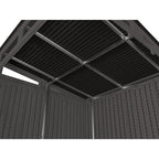 Modernist 7 ft. 2.5 in. x 7 ft. 3.5 in. x 7 ft. 5.5 in. Resin Storage Shed