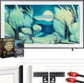 Samsung QN55LS03FA 55" The Frame QLED 4K AI TV (2025) Bundle with Modern White Bezel  CPS 26 Month Protection  Slim Flat Mount  2X HDMI Cables & Deco Gear Complete Home Theater Beginner's Guidebook