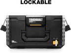 ToughBuilt StackTech Large Tool Box with Auto-Locking Interface, Self-Aligning Top, One-Hand Latch, Accessory Rails, Lock Points & IP65 Protection