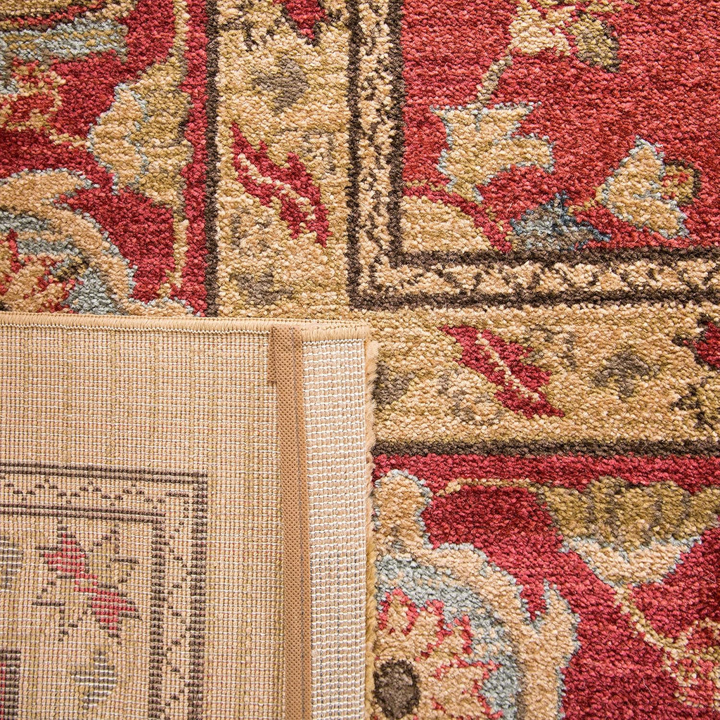 SAFAVIEH Mahal Collection 9' x 12' Red Natural MAH698A Traditional Oriental Non-Shedding Living Room Bedroom Dining Home Office Area Rug