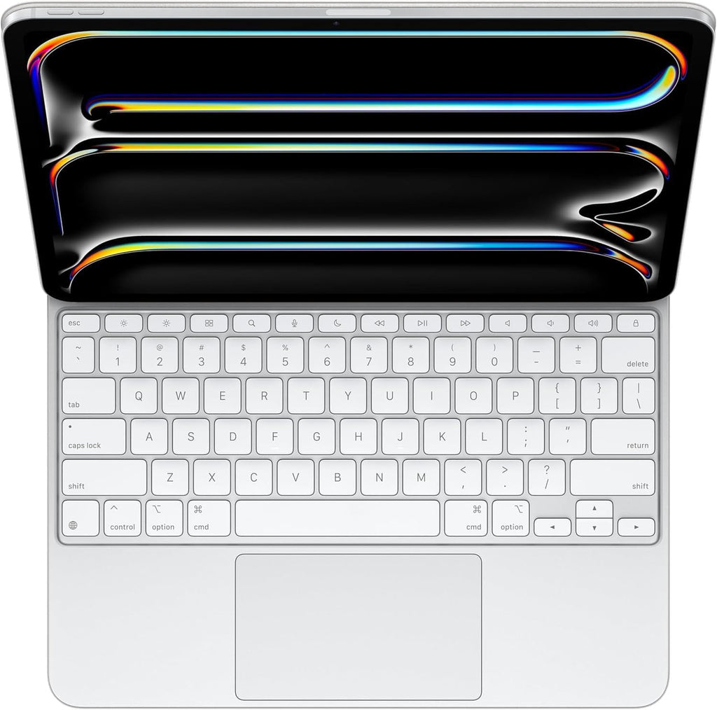 Apple iPad Magic Keyboard Case for iPad Pro 13-inch (QWERTY English) White (Renewed)