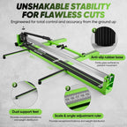 Sakerplus 31" Manual Tile Cutter, Professional 1.4" Cutting Capacity Tile Cutter with Laser Guide, Tile Cutting Hand Tool with Anti-Slip Base for Precision Porcelain and Ceramic Tile Cutting (31 inch)